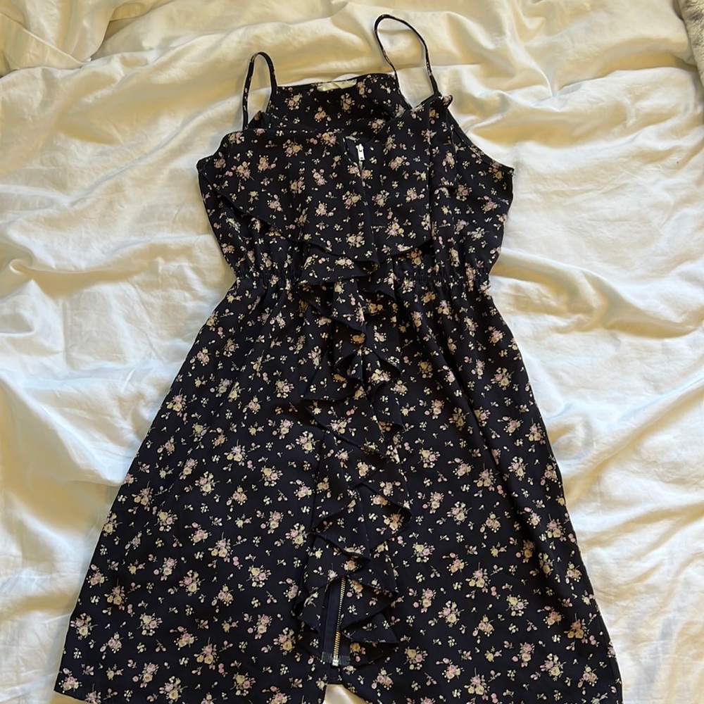 💖 Cottagecore Boutique dark Floral dress